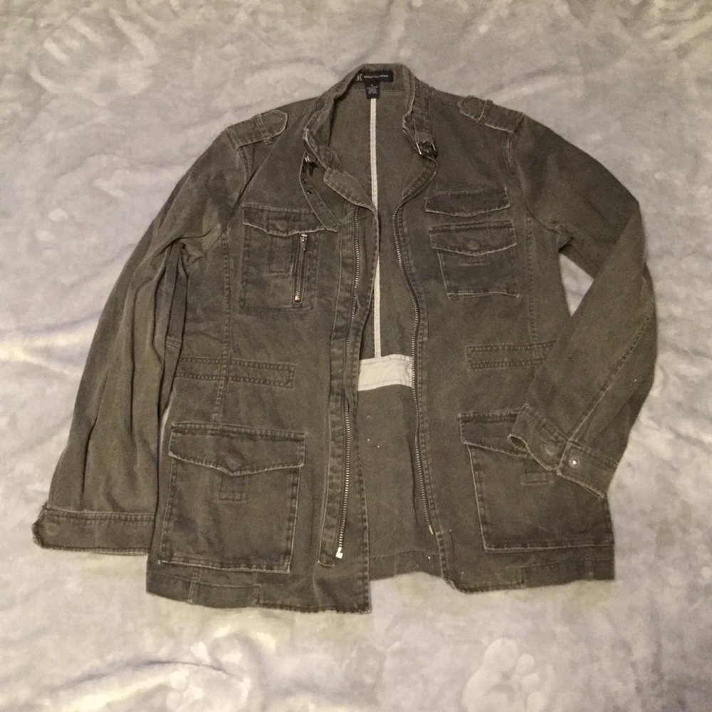 Army Green Cargo Jacket
